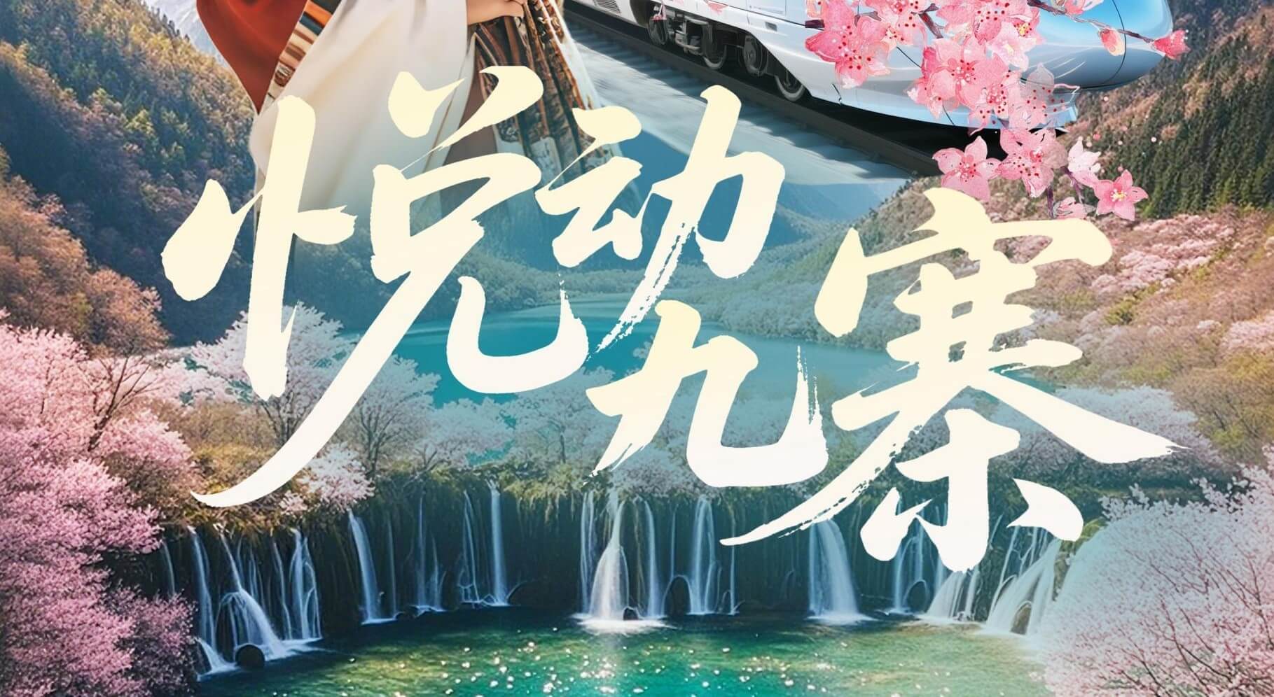 【悦动九寨】纯玩大团往返动车出行，九寨沟黄龙3日游+成都自由行